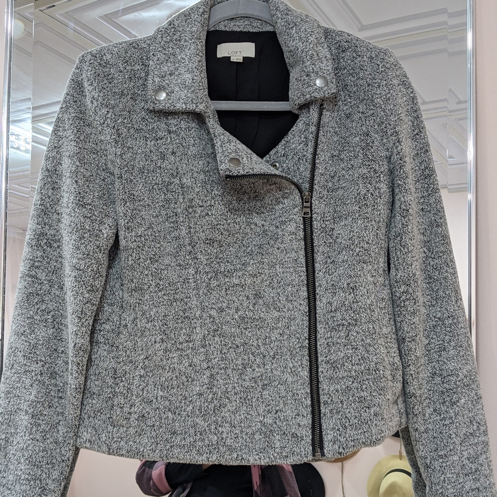 Tweed moto jacket